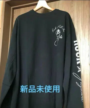 야자와 에이요시 빅 티셔츠 긴팔 매장 한정판 블랙 셔츠