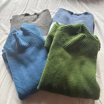 유니클로 터틀넥 스웨터 3색 세트 L 사이즈