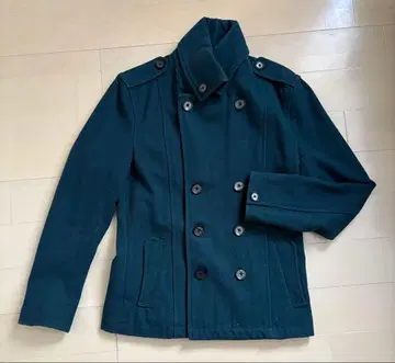 [새상품급] 미쉘클랑 옴 P코트 46 M 피콕 블루 레어색