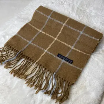 NATURAL BEAUTY BASIC 캐시미어 머플러 브라운 체크