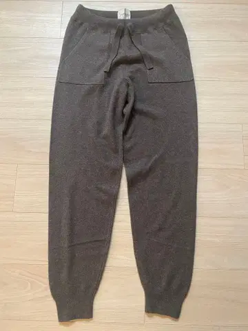 Jumper1234 브라운 조거 울 팬츠