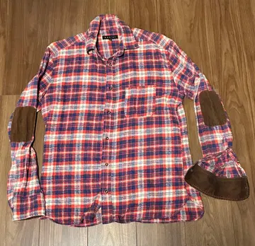 아바하우스 bexist 체크 무늬 긴팔 플란넬 셔츠