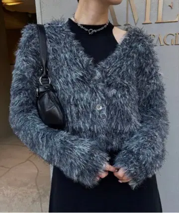 FUNNY COLOR KNIT CARDIGAN TOP/Ameri