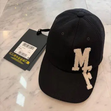 MONCLER 블랙 캡 M&F 자수 7 1/8