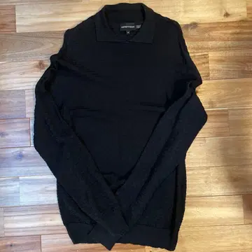 EMPORIO ARMANI 블랙 니트 스웨터 46