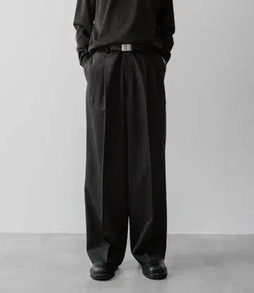 ssstein LONG WIDE TROUSERS BLACK S