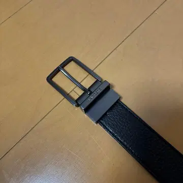 LACOSTE 블랙 가죽 벨트