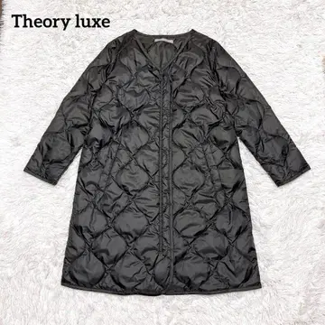 Theory luxe 다운 퀼팅 롱 코트 라이너 이너