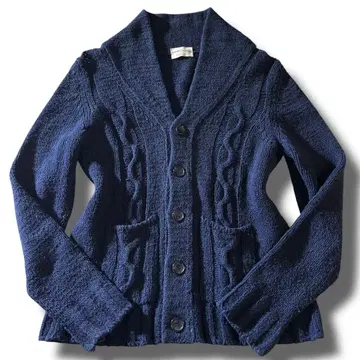 컨디션 최상 세테피리카 캐시미어 가디건 캐시미어 실크 파랑 니트