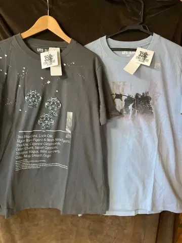 [미사용 새상품] 유니클로 파이널 판타지 FF6 9 티셔츠 세트