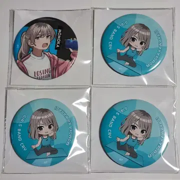 걸즈밴드 클라이 애니메이트 복권메이트 캔뱃지 4개 세트 카와라기 모모카