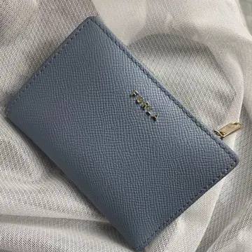 FURLA 스카이블루 이단 접이식 지갑