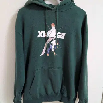 XLARGE 후드티 M 그린 남성용 익명 배송