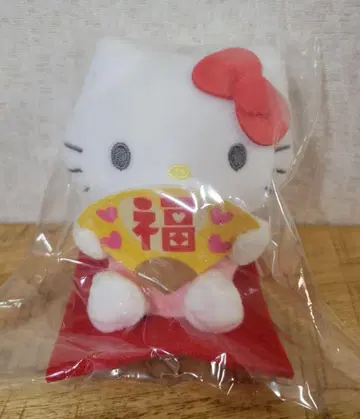 산리오 캐릭터즈 해피 초복 부채 마스코트 헬로키티