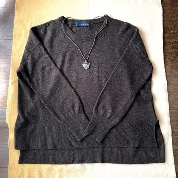 SLOBE IENA 울 캐시미어 긴팔 스웨터 브라운