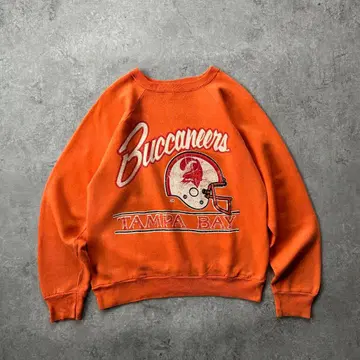 80s 챔피온 맨투맨 USA제 M 오렌지 x 레드