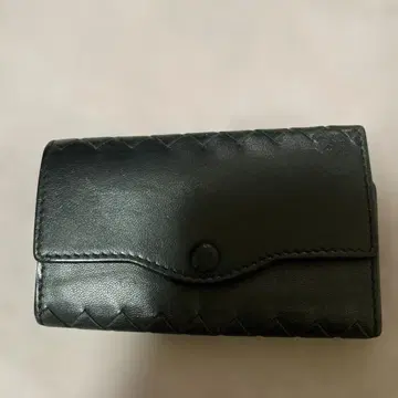 보테가 베네타 키케이스 블랙 가죽