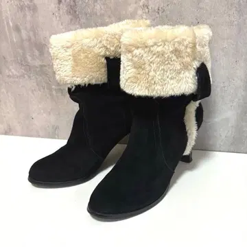 [세븐투엘브서티] 천연 가죽 숏부츠 가죽 블랙 36 퍼