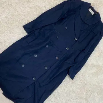 Miss ONWARD 더블 버튼 원피스 네이비 11호 깔끔 고급