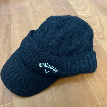 캘러웨이 블랙 니트 모자 플리스 안감