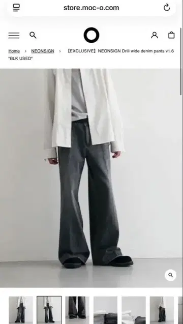 NEONSIGN Drill wide denim pants v1.6 44