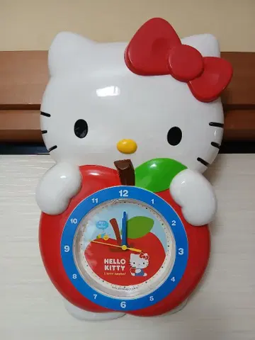 헬로키티 사과 모양 추 시계 [ 희귀 레어 ]