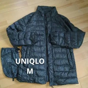 유니클로 울트라 라이트 다운 자켓 블랙 M 블랙 수납 봉투 포함