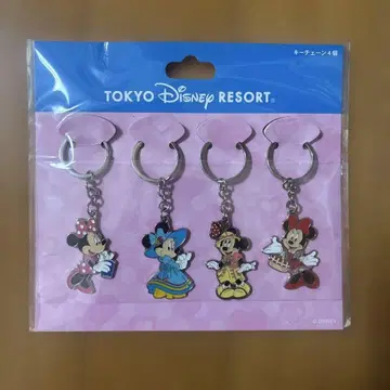 도쿄 디즈니 리조트 미니 마우스 키체인 4개
