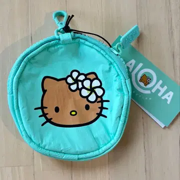 미사용 새상품 DFS 한정판 알로하 컬렉션 선탠 키티 코인 케이스 하와이