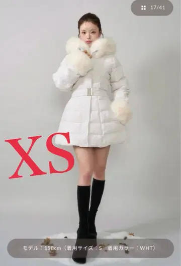 darich 레이디 미디 트위드 다운 코트 미사용 새상품