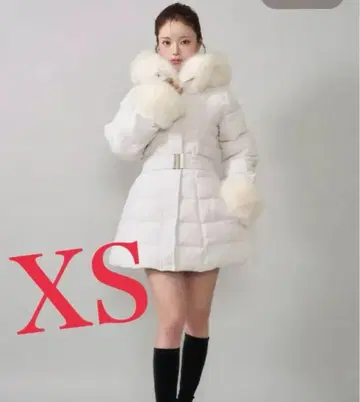 darich 레이디 미디 트위드 다운 코트 WHT 미사용 새상품