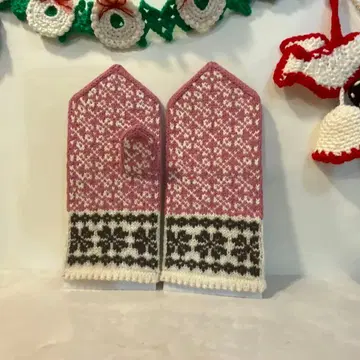 캐시미어 뜨개질 미튼