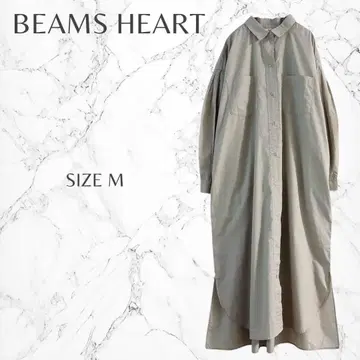 빔즈하트 깔끔한 루즈핏 심플 롱 셔츠 원피스 M 고품질
