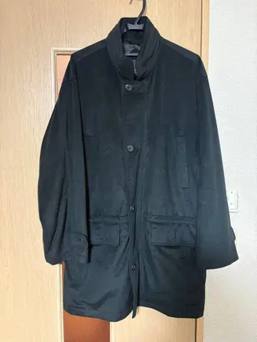 블랙 스웨이드풍 자켓 오버 사이즈