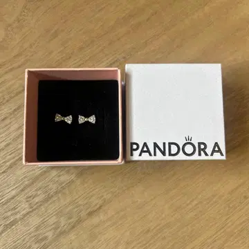 Pandora Sparkling Bow Stud Earrings