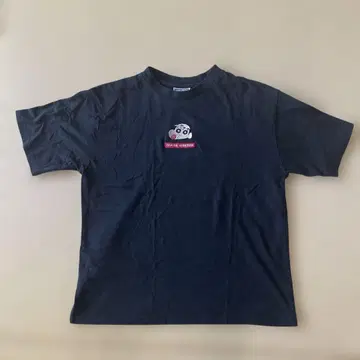 짱구는 못말려(크레용 신짱) 캐릭터 자수 T셔츠 블랙 F사이즈