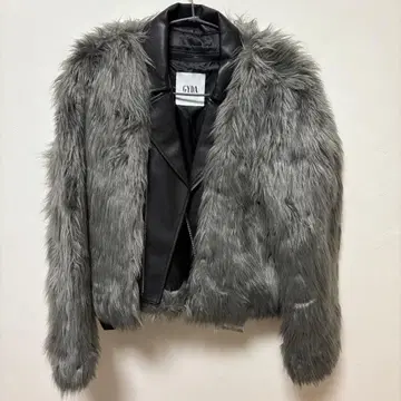 GYDA 퍼 라이더 자켓 그레이 탈부착