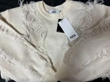 AZUL 프린지 디자인 니트 긴팔