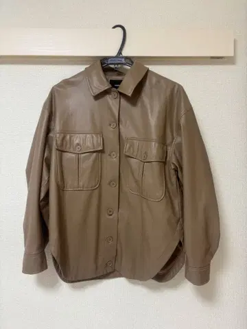 MURUA 신세틱 가죽 셔츠 블루종