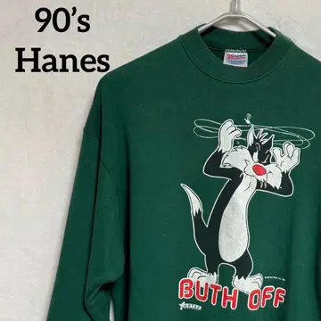 90's Hanes 실베스터 더 캣 맨투맨 USA 원단