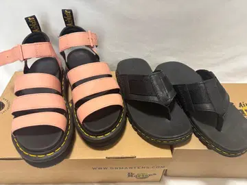 닥터 마틴 2족 세트 파격 샌들 살몬 핑크 블랙