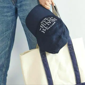 SPORTY & RICH HEALTH CLUB 캡 네이비