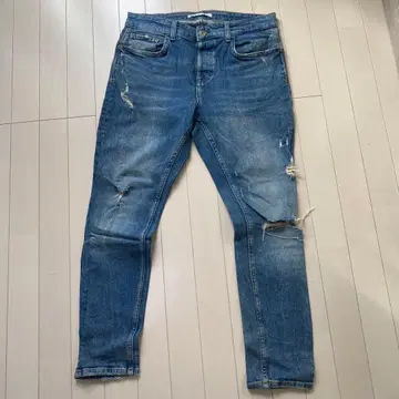 ZARA 데미지 가공 스키니 데님 44