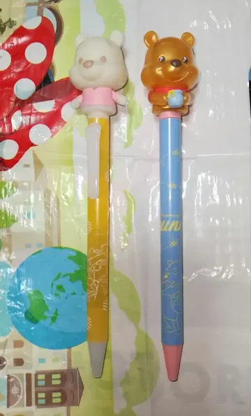 푸우 볼펜 x 2 디즈니 스토어