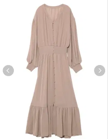 긴팔 버튼 원피스