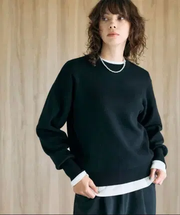 N.O.R.C 니트 스웨터 코튼 캐시미어 니트 풀오버 여성용