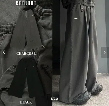 RADIANT original tuck wide s weat pants