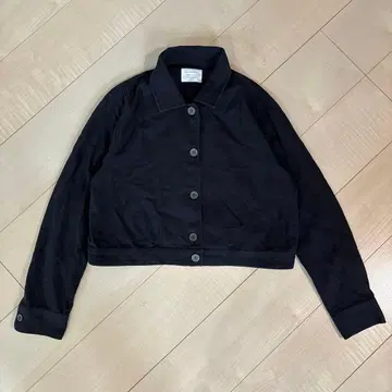 마더하우스 블랙 블루종 자켓 블랙 크롭 기장