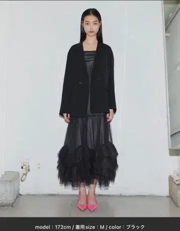 ANDRESD 볼륨 튤 자켓 세트 드레스