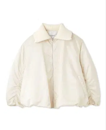 emmi 에미 발수 리브 컬러 벌룬 디자인 블루종